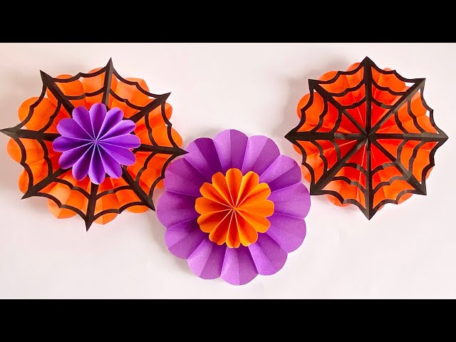 壁面飾りハロウィン かぼちゃ秋 10月 画用紙 色画用紙手作り「かわいいハロウィンの壁飾り」