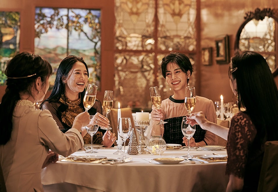 クリスマス 女子会 2人TikTok