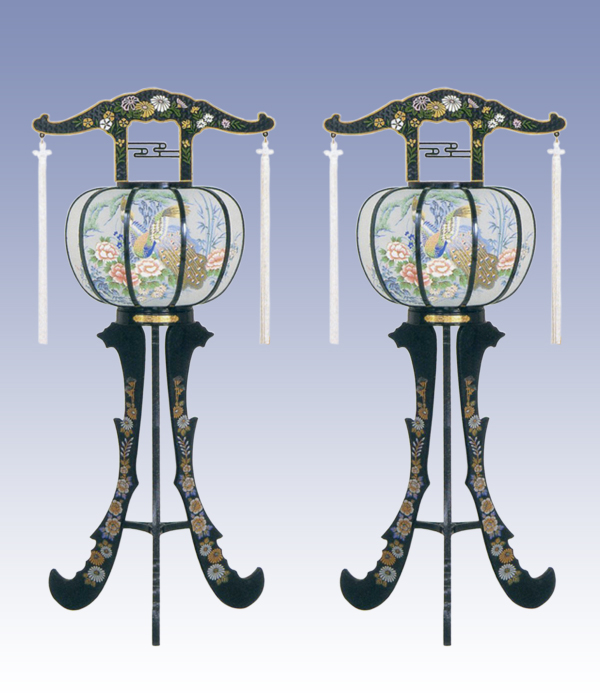 回転灯篭 おとわ1号 桜 一対 モカ色 53cm コンセント式 2個すとスト 創業128年 Since1897 位牌 線香 ローソク 供物 仏具仏壇