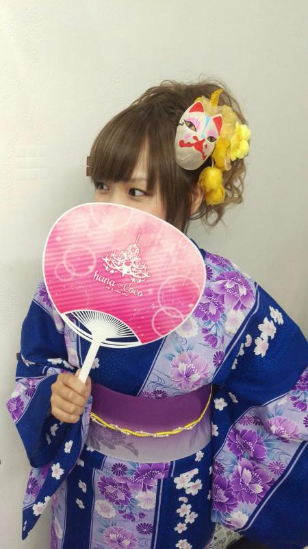 浴衣お面 付け方TikTok