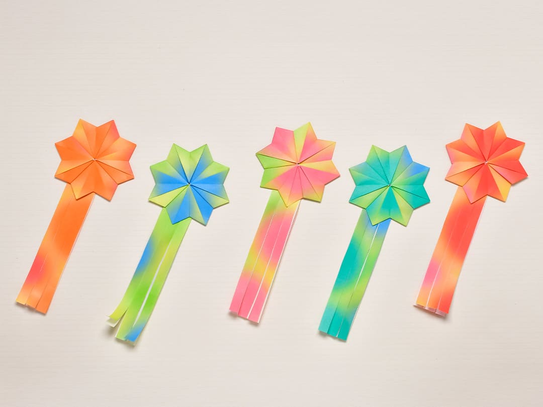 手作り七夕飾りと吹き流しの作り方