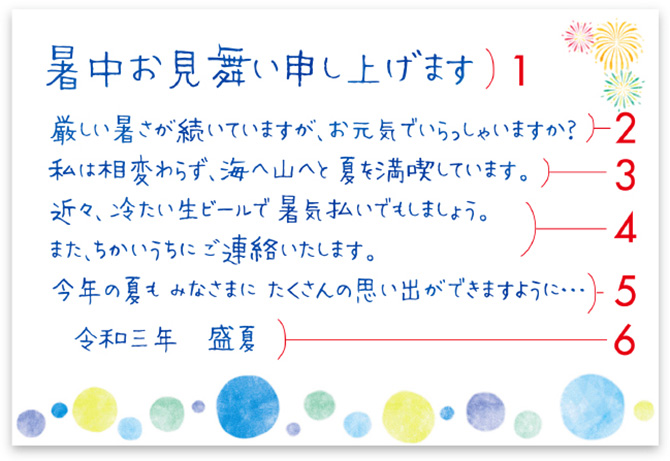 暑中見舞い・残暑見舞い 出産報告 例文プリントメイト