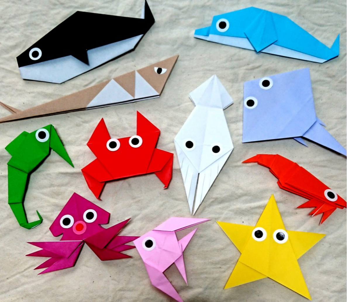 七夕飾り 魚折り紙TikTok