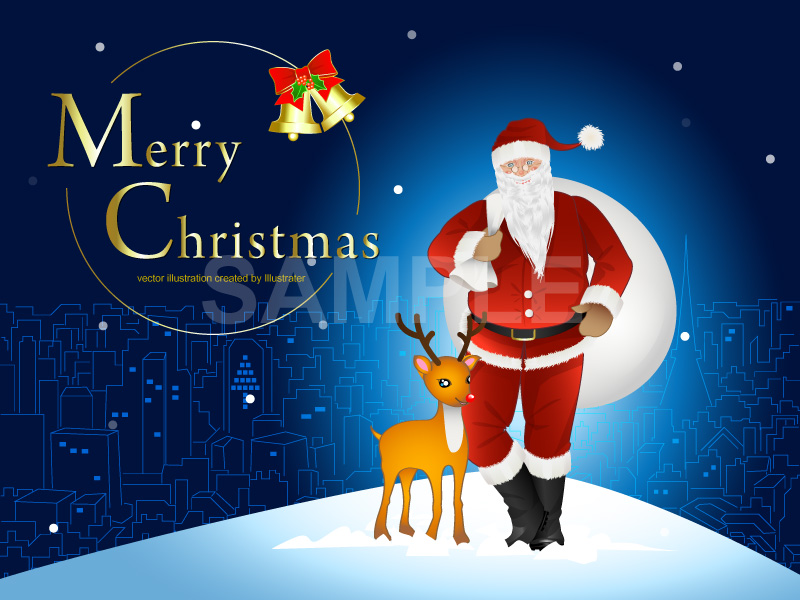 クリスマス・サンタ帽のジンジャーブレッドマンのイラストフリー素材 イラストミント