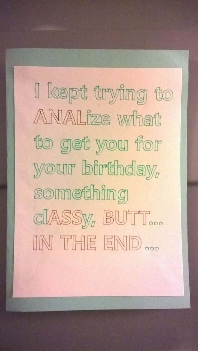 おバカ過ぎて面白い！お誕生日サプライズお祝い画像