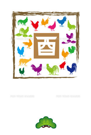 かわいい鶏の書き方３つ 🐔│酉年の年賀状絵手紙作品もいっぱい紹介絵手紙教室くぼ田