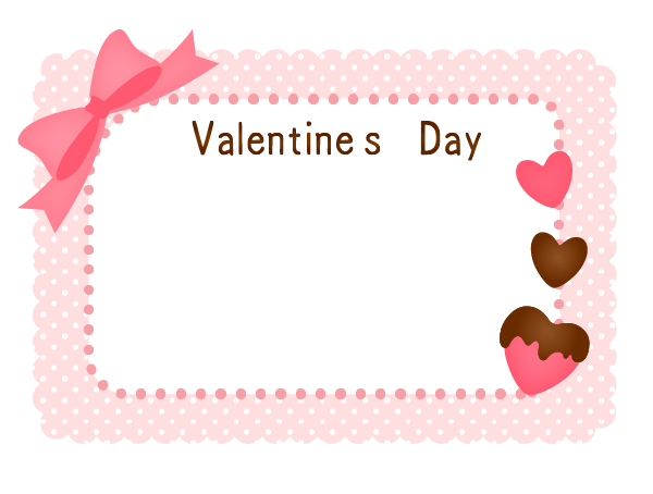 バレンタインフレーム-タテイラスト - No: 911329無料イラスト・フリー素材なら「イラストAC」