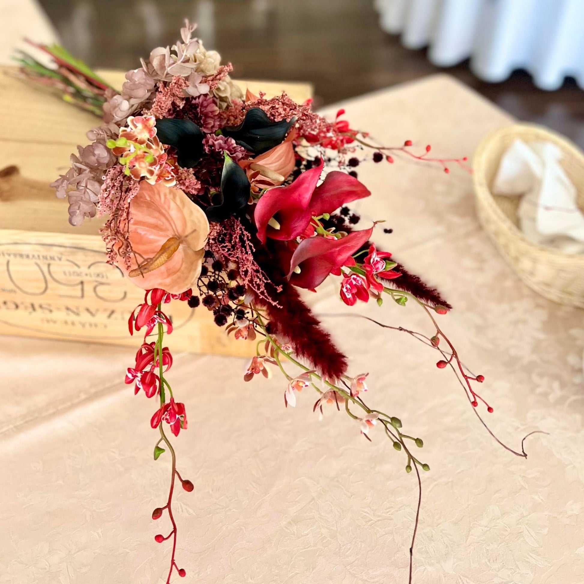 手作りブーケ プリザーブドフラワー アーティフィシャルフラワー レッスンメニュー - ブーケ 手作り プリザーブドフラワー アーティフィシャルフラワー教室 Snowflake Flower