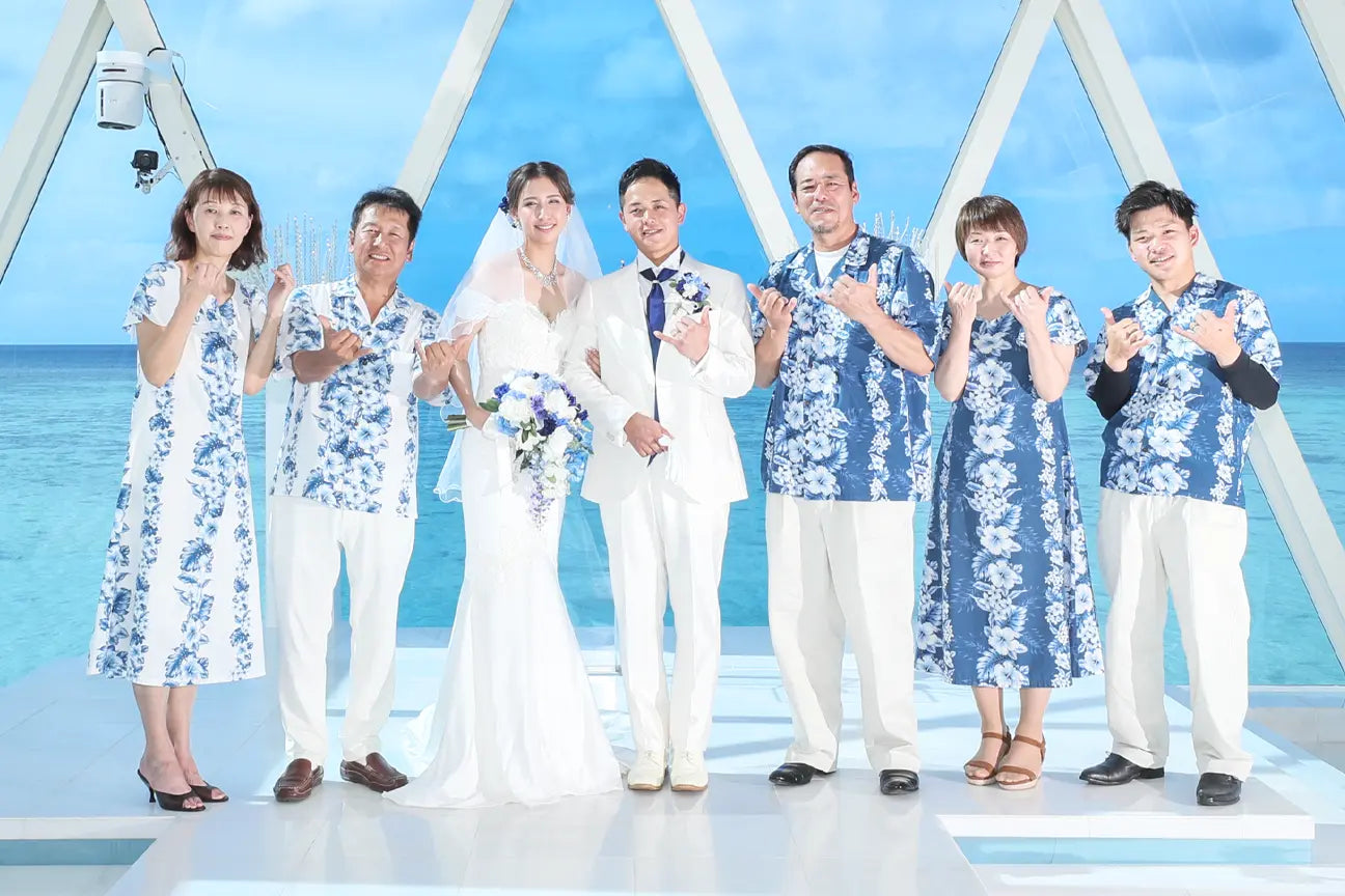 楽天市場 アロハシャツ メンズ ハワイアンシャツ 沖縄シャツ レンタル商品 沖縄 結婚式 ハワイ結婚式アロハシャツ ペアルック 親子 キッズ 結婚式アロハシャツ 大きいサイズXS,S,M,L,XL,3Lメンズ レディース ペア お揃い ムームー リゾート婚 家族 写真 映え