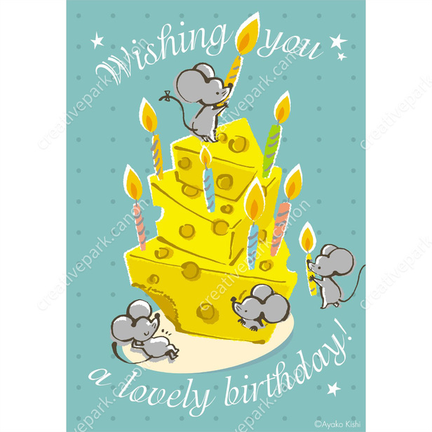 バースデーカード メッセージ欄あり イラスト - No: 76857無料イラスト・フリー素材なら「イラストAC」