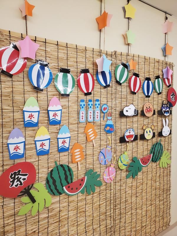 夏祭り用幼稚園手作りダンボール迷路