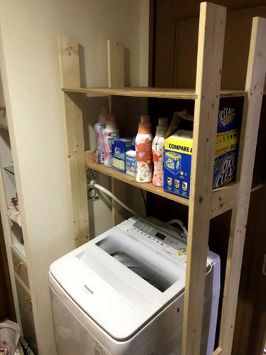 DIY 洗濯機用の棚を作ってみた。あさやんブログ