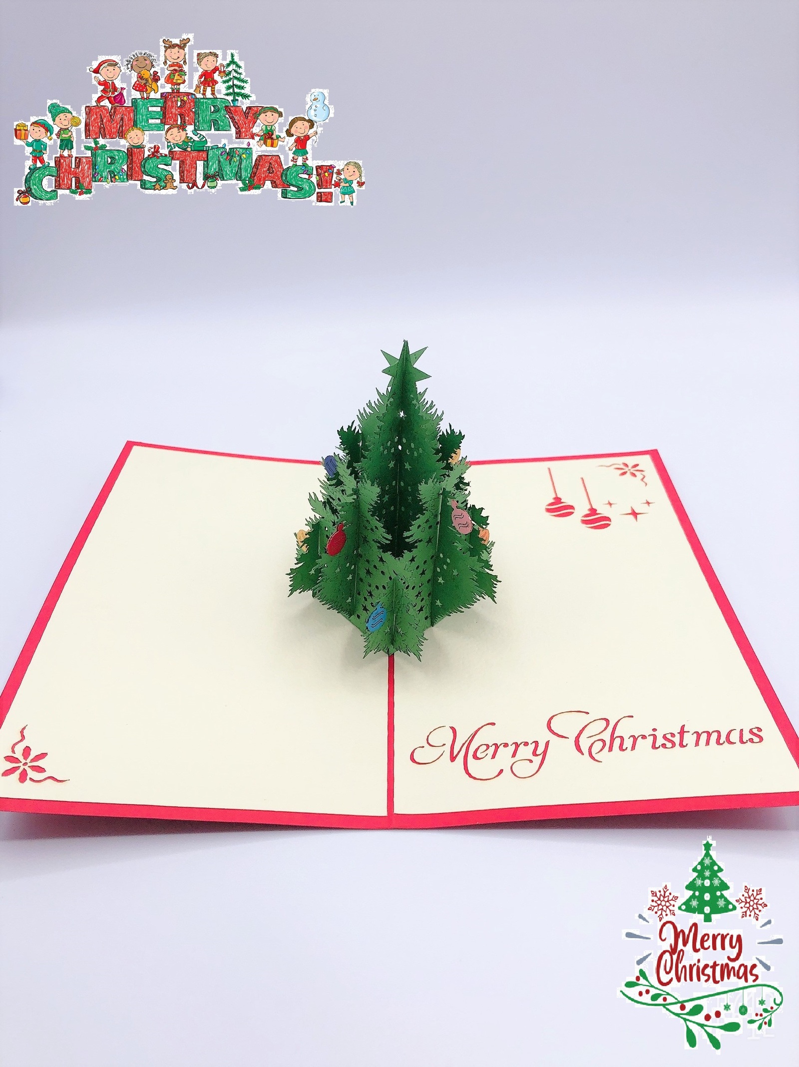 受注生産 クリスマスカード ハンドメイド クリスマス メッセージカード 手作りキット 飛び出すサンタさん ポップアップカードキット メッセージカードmini.pop-up 通販Creema クリーマ16757958