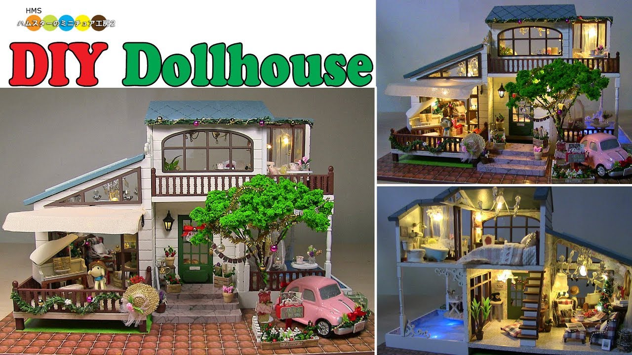 FUMAOYUドールハウスミニチュア・クリスマス木製パズルキット・本棚装飾・オルゴール＆センサー照明付き・3D パズル・DIY クラ 手作りキットファニチャー セット ドールハウス インテリア ミニチュア オーナメント 新築祝い 木製 創造的+LEDライト、 3Dパズル DIY