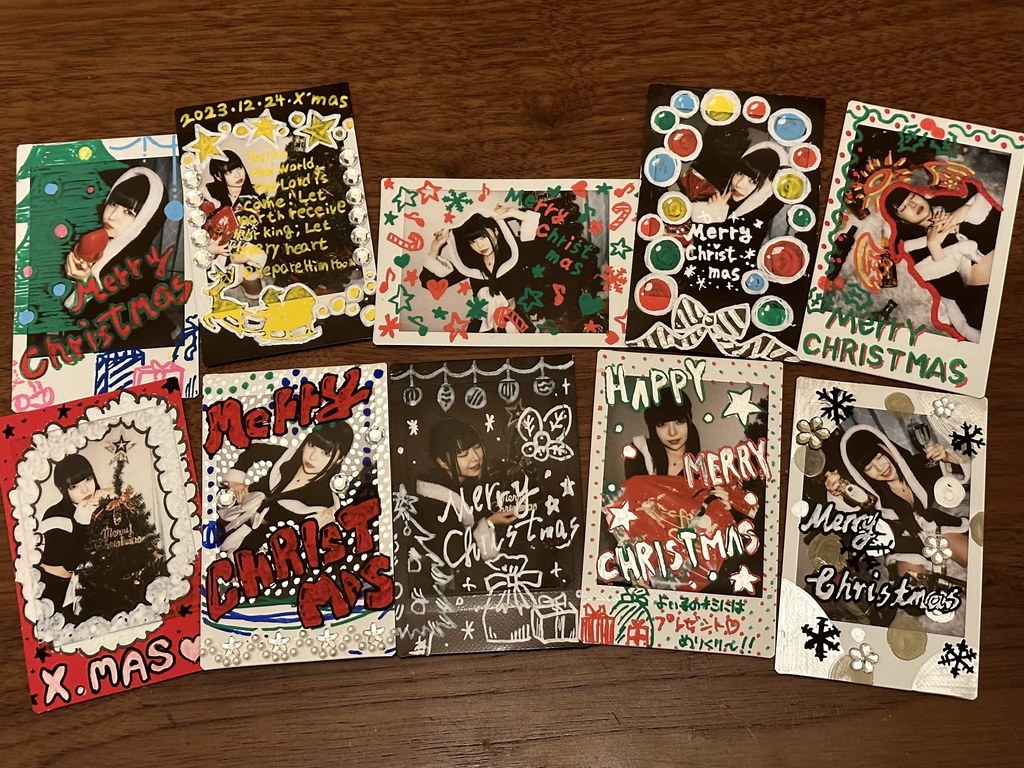 チェキ会前の準備の様子🎅🏻, 次は東京でクリスマスチェキ会だよー🌟, 21 土 18:00-21:00,22 日 12:00-14:30 15:30-18:00, 📍東京都文京区後楽2-1-8 後楽ビル5階, 予約不要、入場無料です🙆‍♀️,コスプレ,マリームーン