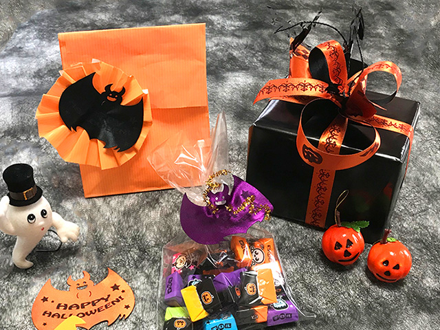 リボンとシールで簡単ハロウィンラッピングⅡラッピングcotta＊コッタ