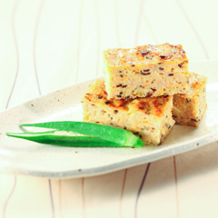 お祝い行事食 豚レバー入り松風焼き学校給食レシピ株式会社SN食品研究所