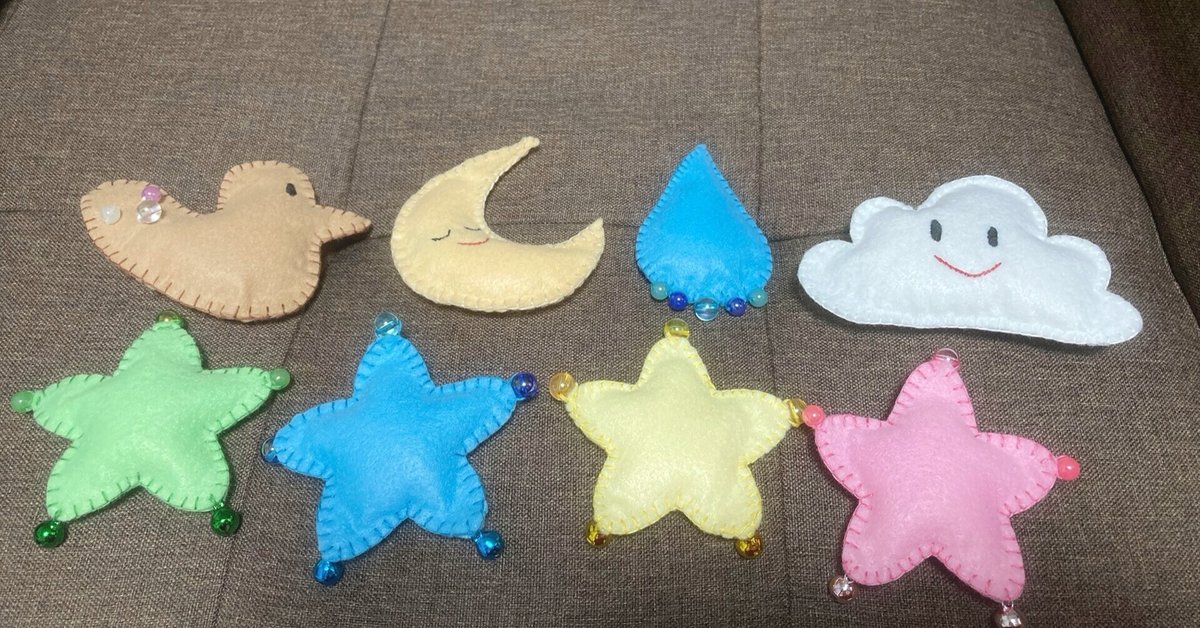 手作りベビーメリー完成👶🎉 2日で完成しました！ハンドメイドベビーメリー手芸ベビー用品