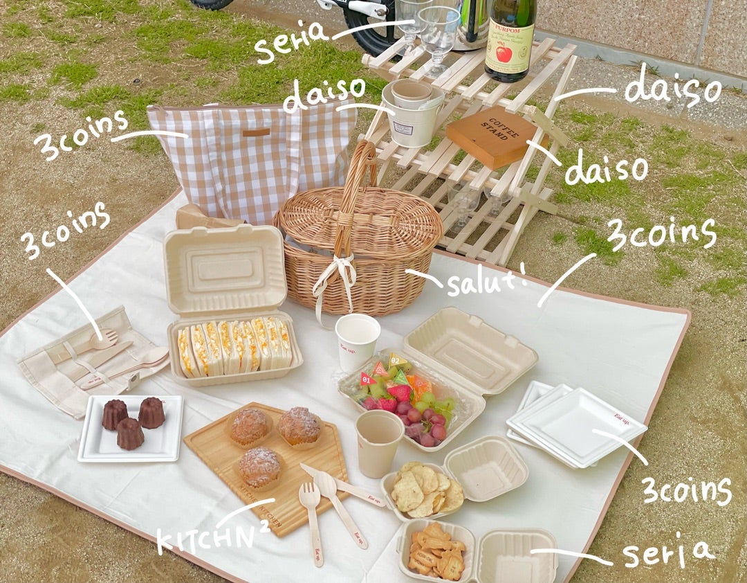 秋こそ楽しいおしゃピク！100均と雑貨店を駆使してやってみた