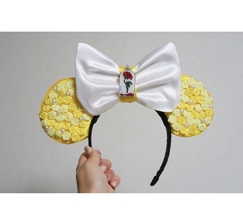 100均の造花で子どもの『お花カチューシャ』ラプンツェル風ドレスに合わせ、簡単に手作りしてみました♪コノトキロク