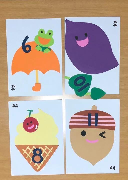 壁面飾り 文字① お誕生日表 無料ダウンロード型紙で「誕生日ケーキ＆おたんじょうびおめでとう」の壁面飾りを作ってみた！保育園 幼稚園 介護施設 壁面装飾製作 誕生日会 春 夏 秋 冬 文字壁面飾り型紙工房