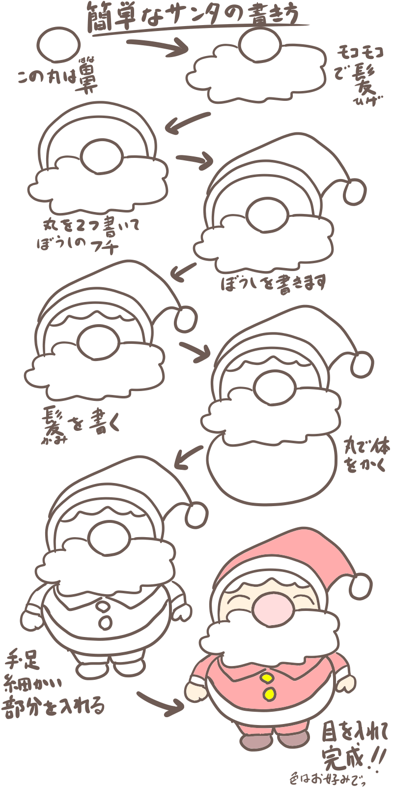簡単 クリスマスイラストの描き方！ゆっくり解説 全23種類！簡単可愛い