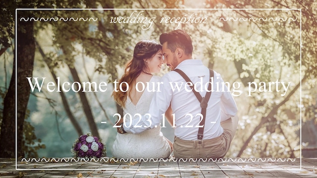 キレイ系オープニングムービー 会場中を魅了する│Mana オープニングムービーを安いお手頃価格で作成依頼│結婚式ムービー 作成WISH│年間2000組以上のご夫婦が利用