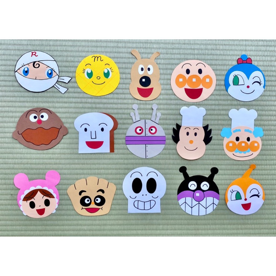 アンパンマン スマイルプラス めじるしステッカー ポイント ウォールステッカー - メール便対象絵画材料と文房具のお店 画材本舗