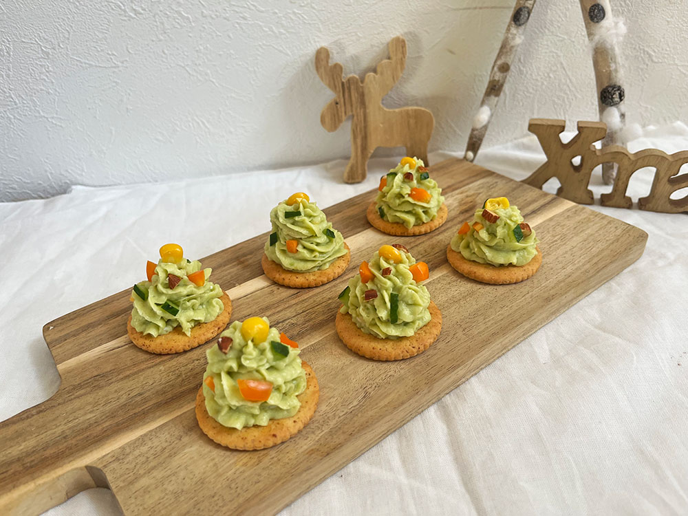 ブロッコリーのクリスマスツリーサラダ