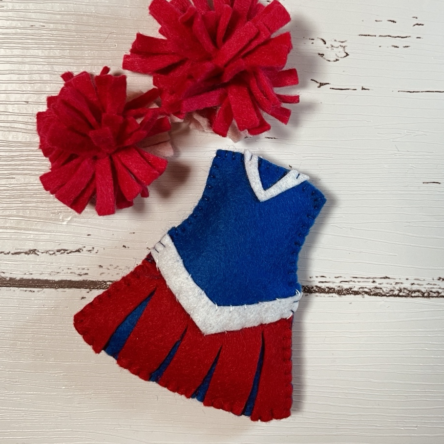 ⭐️チア フェルト ストラップ 青フリマアプリ ラクマ