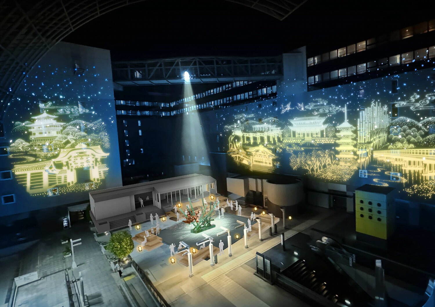 京都駅ビル・クリスマスイルミネーション2018wakasa15thfd