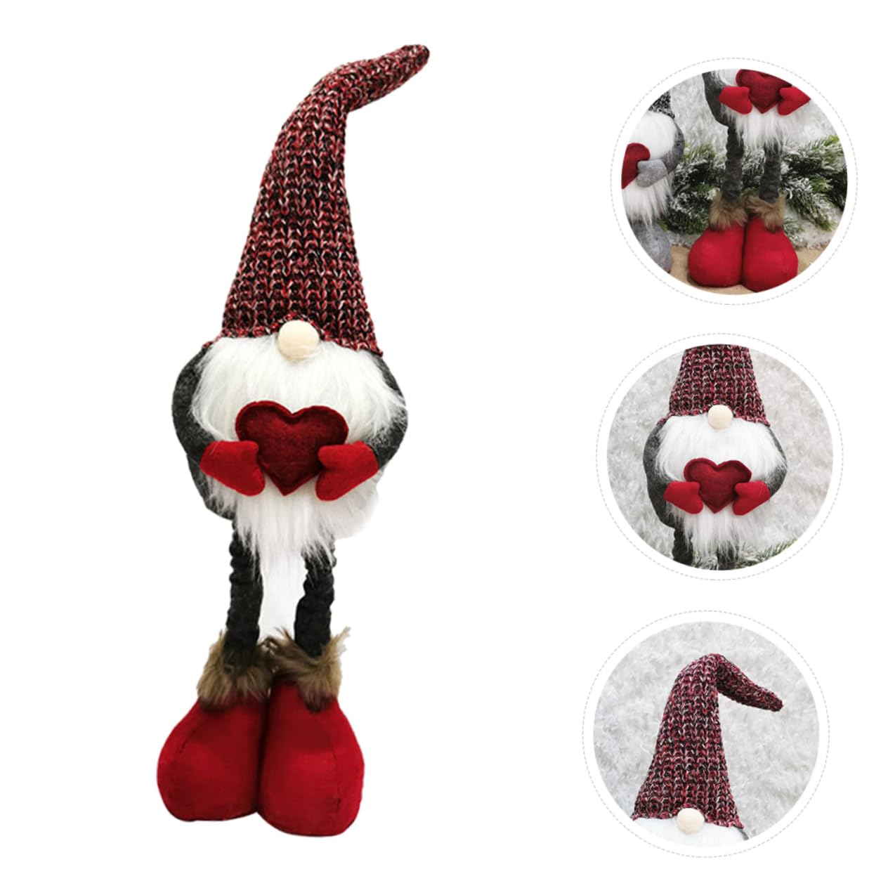 北欧のクリスマス雑貨、赤い帽子を被った妖精トムテの人形 シューティングスター・Lcm-298 インテリア雑貨