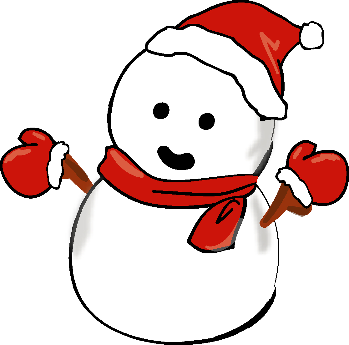 クリスマス・雪だるま-ダウンロードかわいい無料イラスト 印刷素材.net