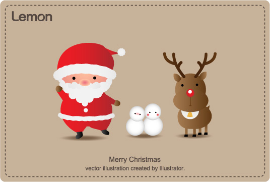 トナカイのそりにのるサンタさんと雪の夜の背景 綺麗なクリスマスイラスト イラスト素材7381894- フォトライブラリ