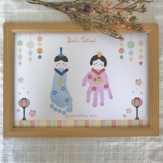 ひな祭り 手形アートゆるふわ保育