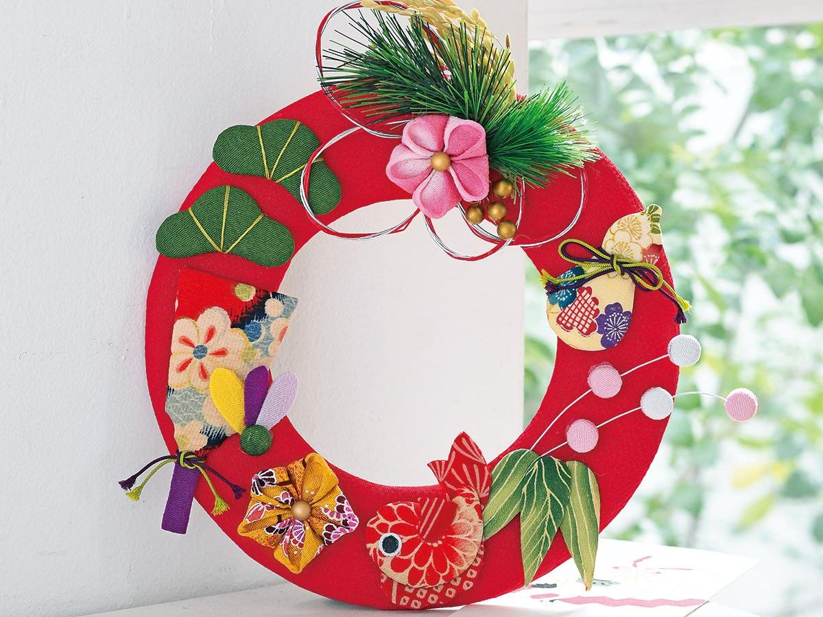 折り紙でお正月リースの簡単な折り方！玄関飾りにおすすめかんたん工作・折り紙☆選り好み