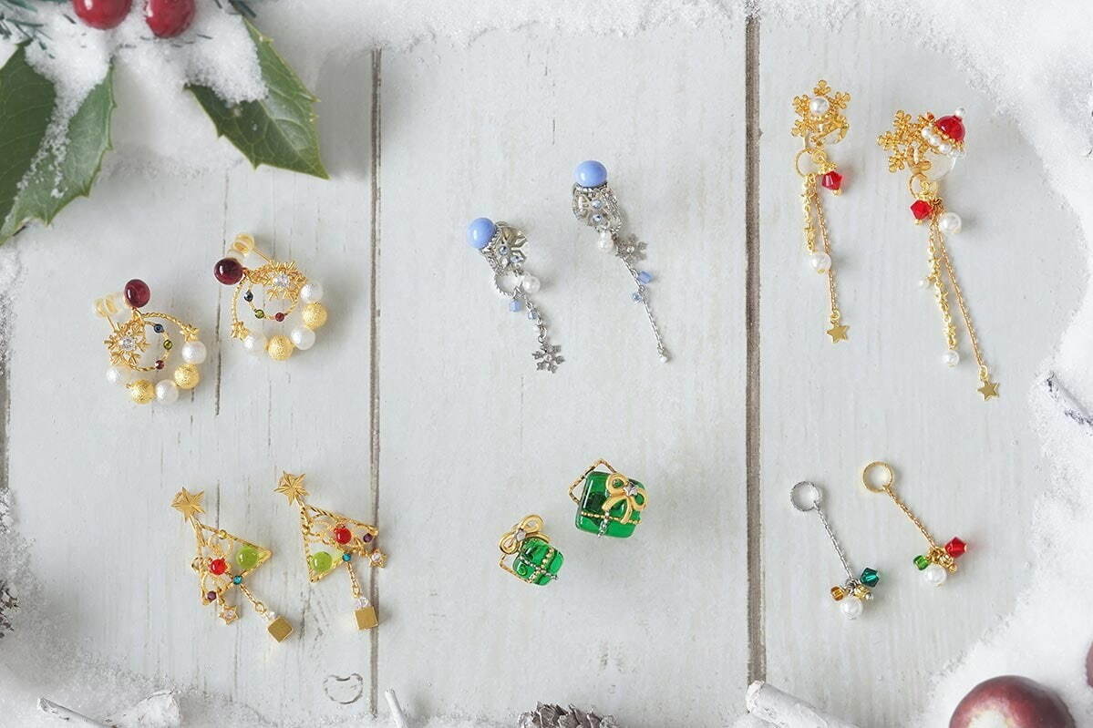 クリスマスピアス 樹脂ポスト 樹脂ピアス クリスマスツリー キラキラ ガラスストーン スタッドピアス レディースピアス 送料無料 :シルバーとアクセサリーのゆかたん - 通販 - Yahoo!ショッピング