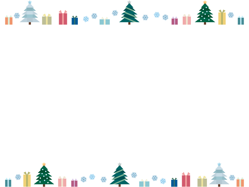 クリスマスベル枠イラストのフリー素材イラストイメージ