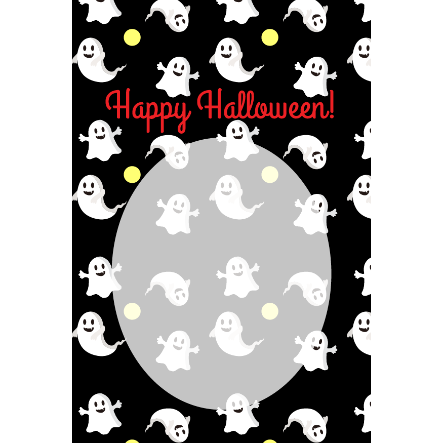 フリーイラストお化けが浮遊する墓地のハロウィン背景パブリックドメインQ：著作権フリー画像素材集