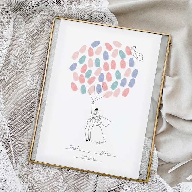 ウェディングツリー結婚証明書 選べるオプション全5種類 A4 B4 A3サイズ 適応人数20〜90名様HARU’s Art Design