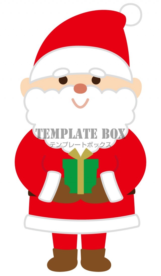 サンタクロースのかわいい手書きイラスト - ONWAイラスト