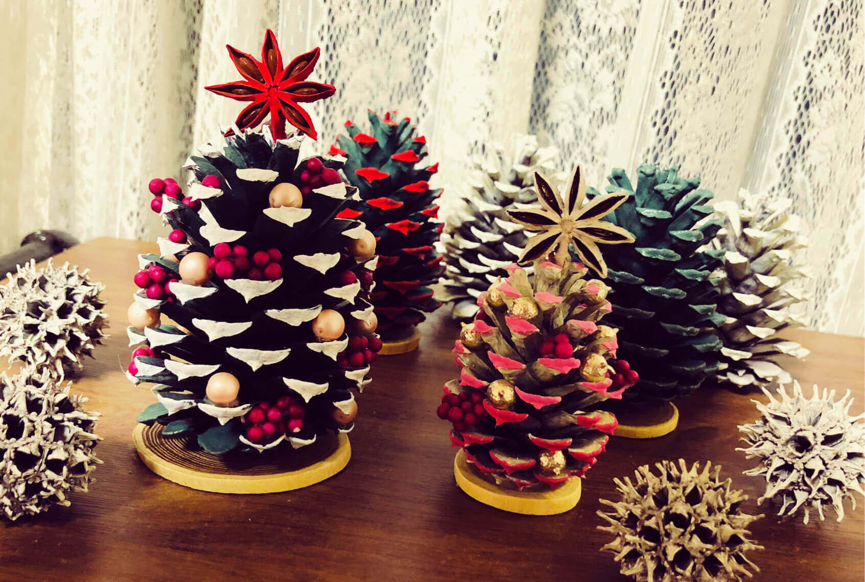 飾るの楽しみ！松ぼっくりツリー 紀宝の園児ら手作り：中日新聞Web