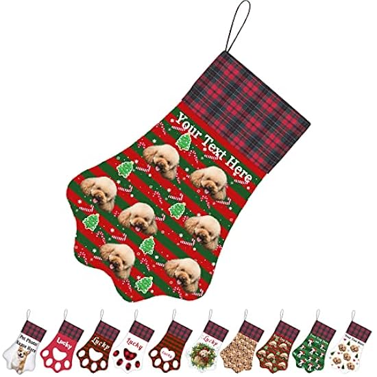 MNSZLKF 18インチ カスタマイズクリスマスストッキング 赤ちゃんの初めてのクリスマスに 名前と誕生日の刺繍入り2新しいかわいいクリスマス ツリーの刺繍パターン、クリスマス刺繍PDF、ステッチチュートリアル、PDF刺繍パターン、デジタルインスタントダウンロード