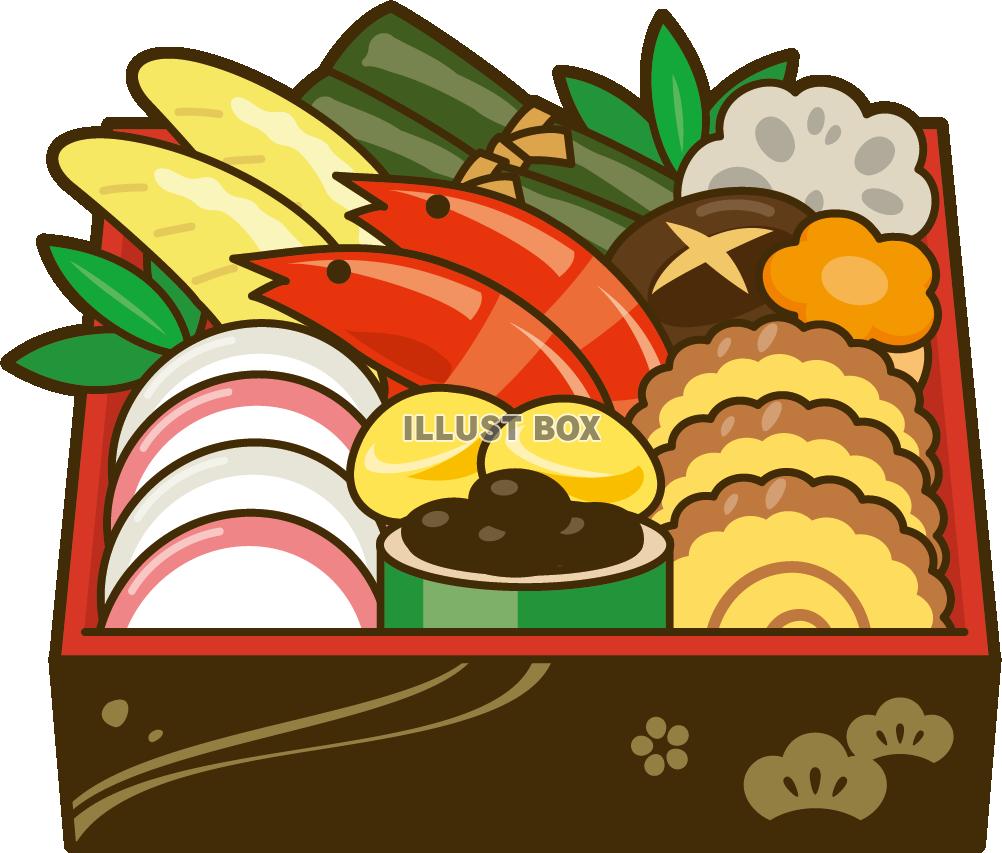 おせち料理・正月料理」のイラスト素材・ベクター画像 - イメージマートimagemart