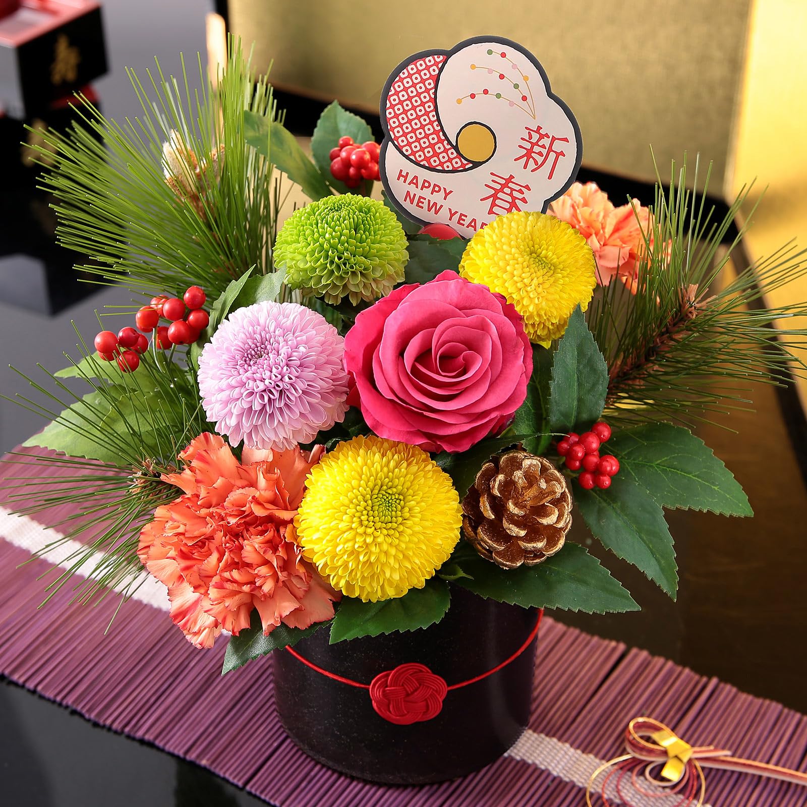 お正月に飾る縁起の良い花花屋 はな輔