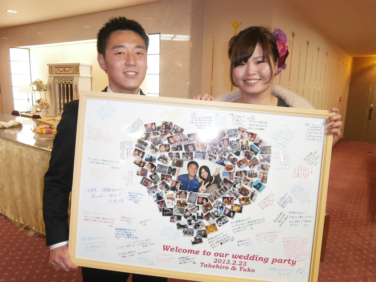 結婚式♡ウェルカムボード♡寄せ書きスペース♪