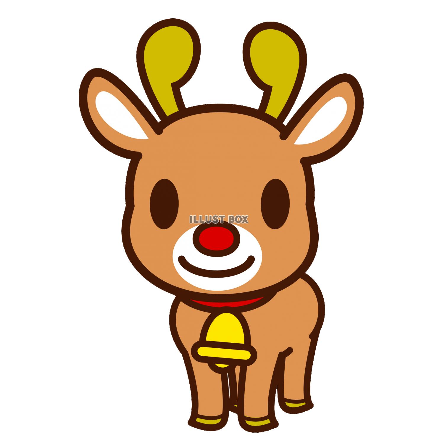 クリスマス シンプルなトナカイのイラスト無料イラスト素材素材ラボ