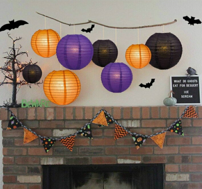 結婚式の装飾用ペーパーランタン - Mengyuanxipu 祭りのランタンストリング