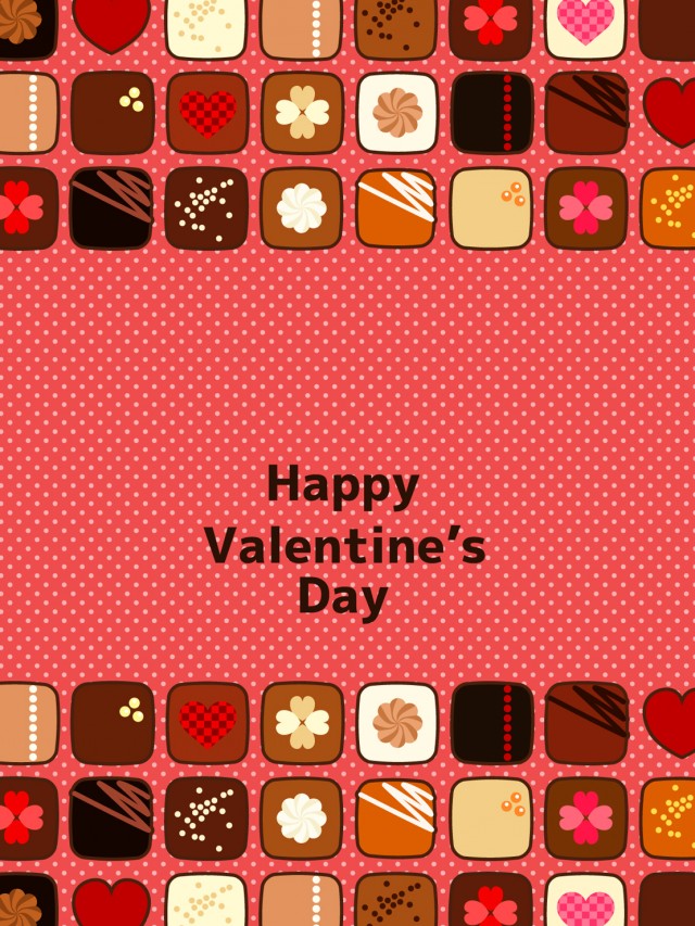 おしゃれなバレンタイン カード ポスター 縦型 イラスト素材6628763- フォトライブラリ