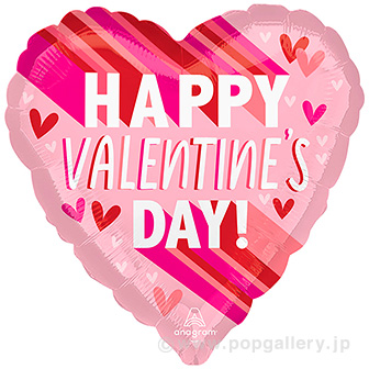 バレンタインデーグリーティングカード ハッピーバレンタインデーの無料メッセージカードテンプレート 3156 - デザインAC